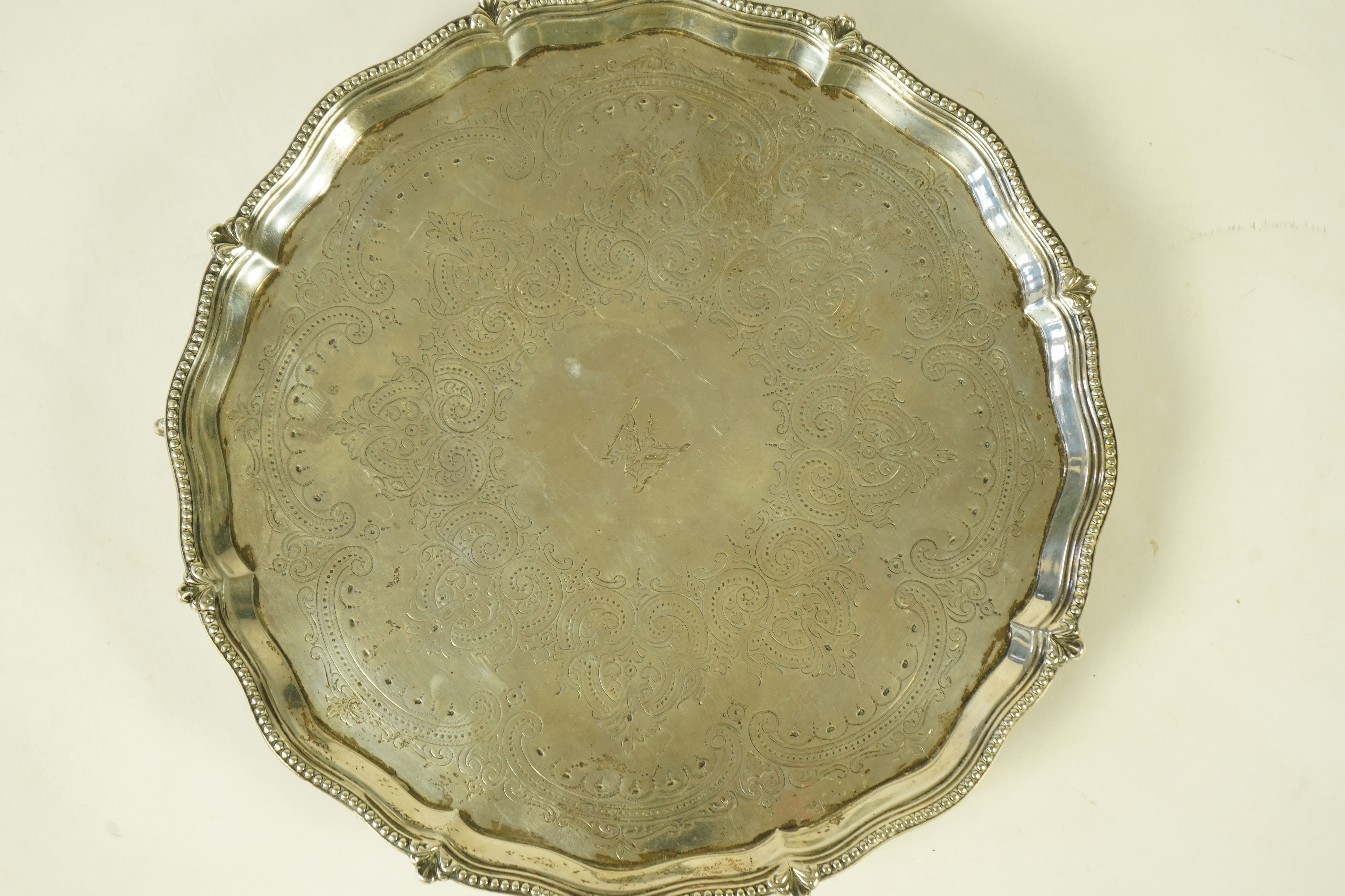 A Victorian silver salver, by Thomas Bradbury & Sons